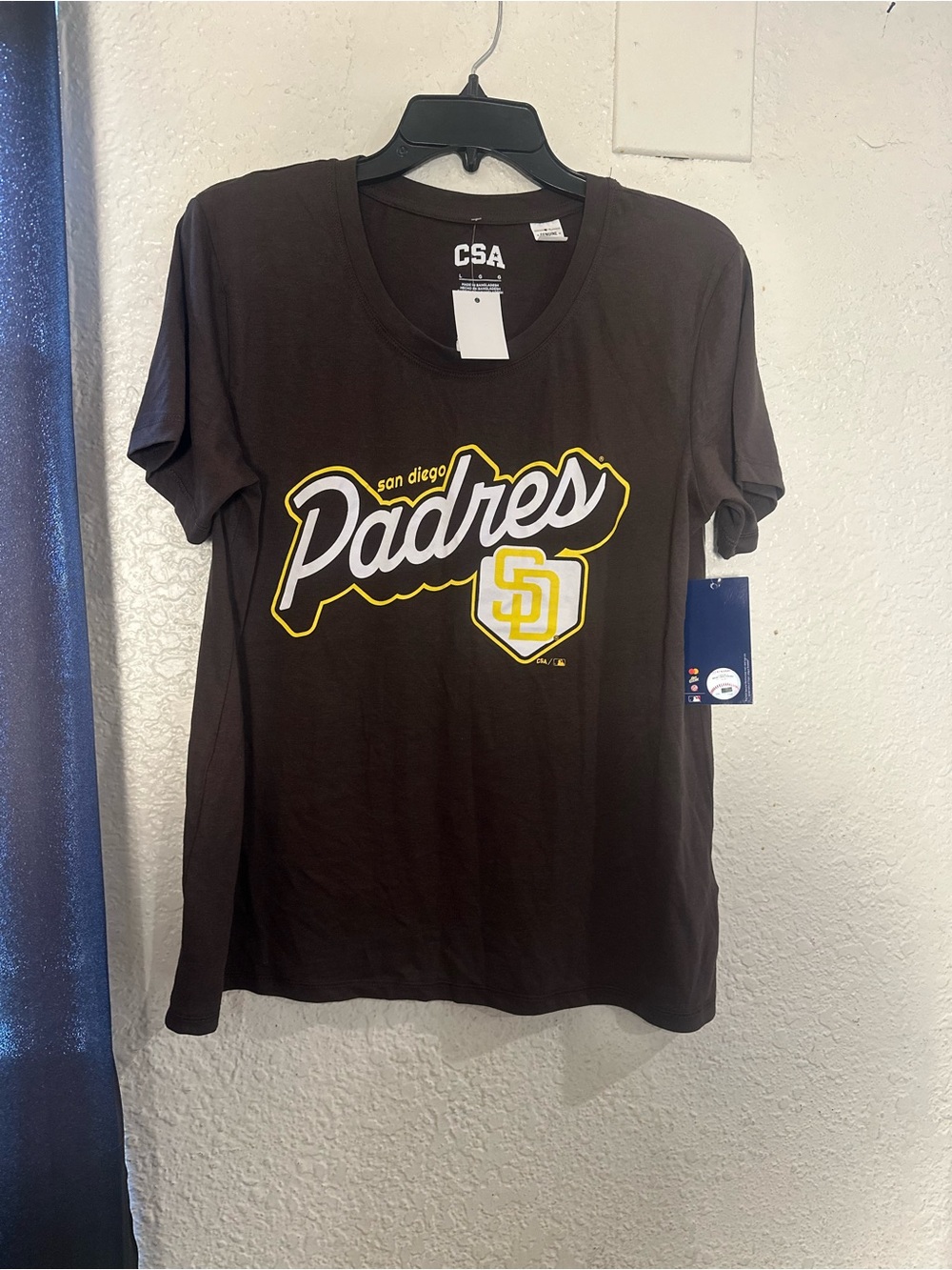 CSA San Diego Padres Short Sleeve Tee - Brown/Yellow